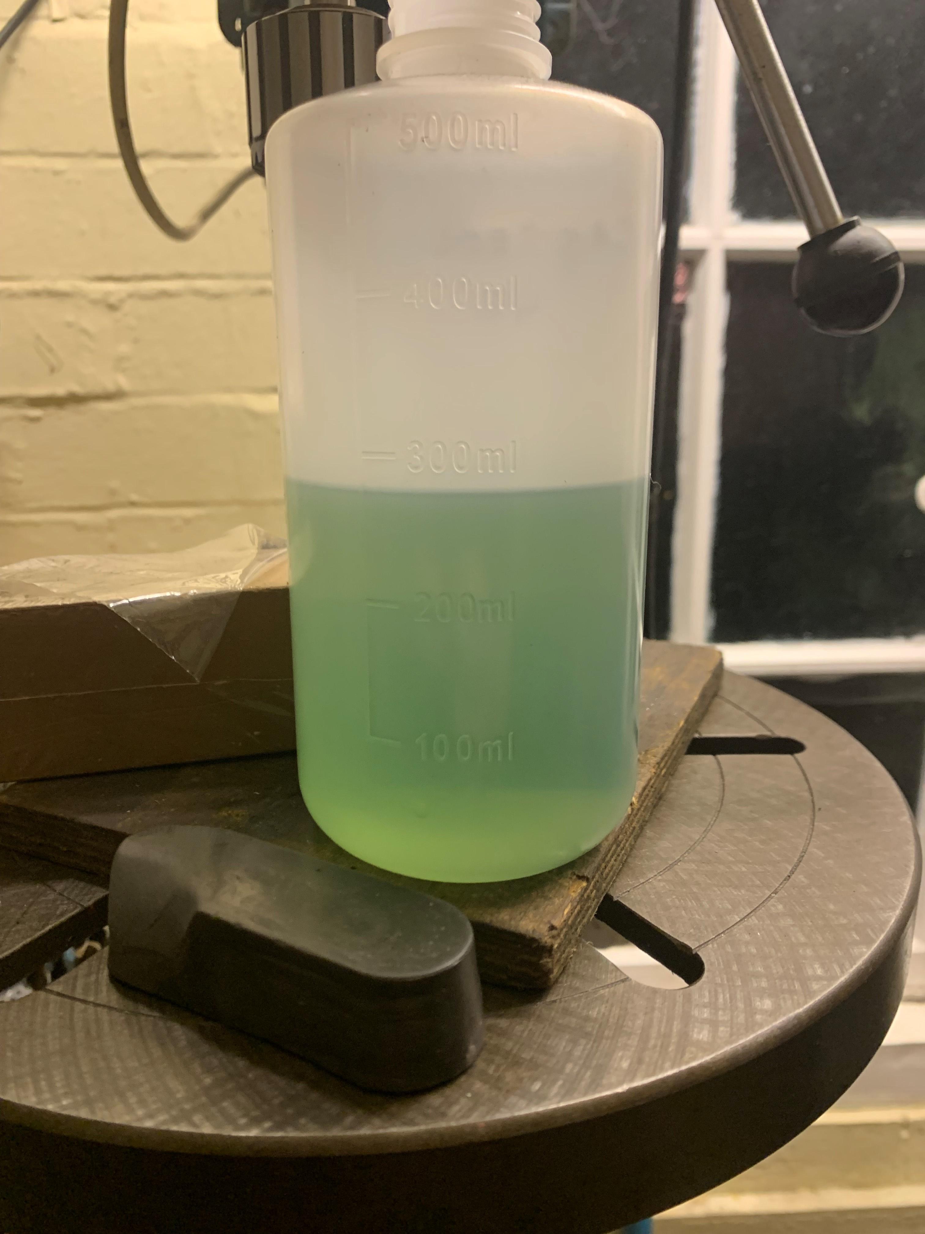 Drained off fuel 